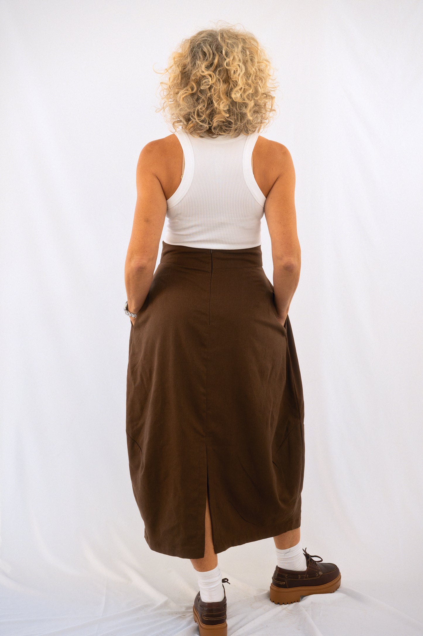 The Tulip Skirt - Chocolate