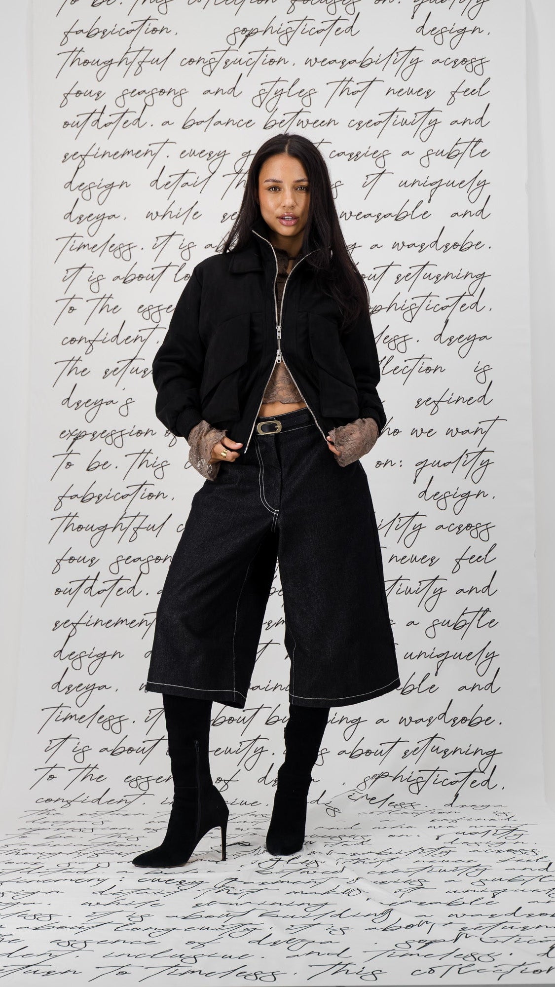 The Stevie Bomber - Black