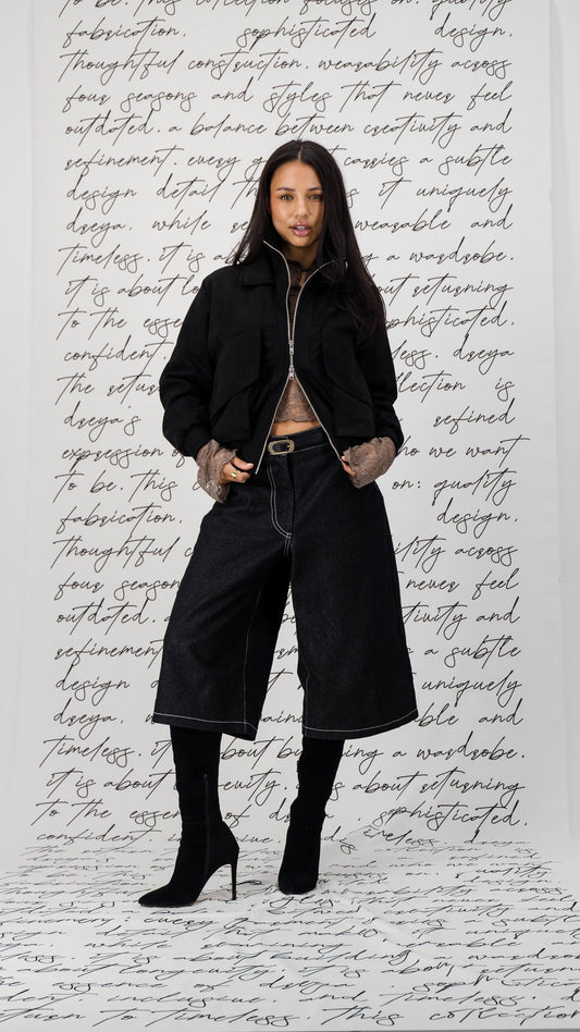 The Stevie Bomber - Black